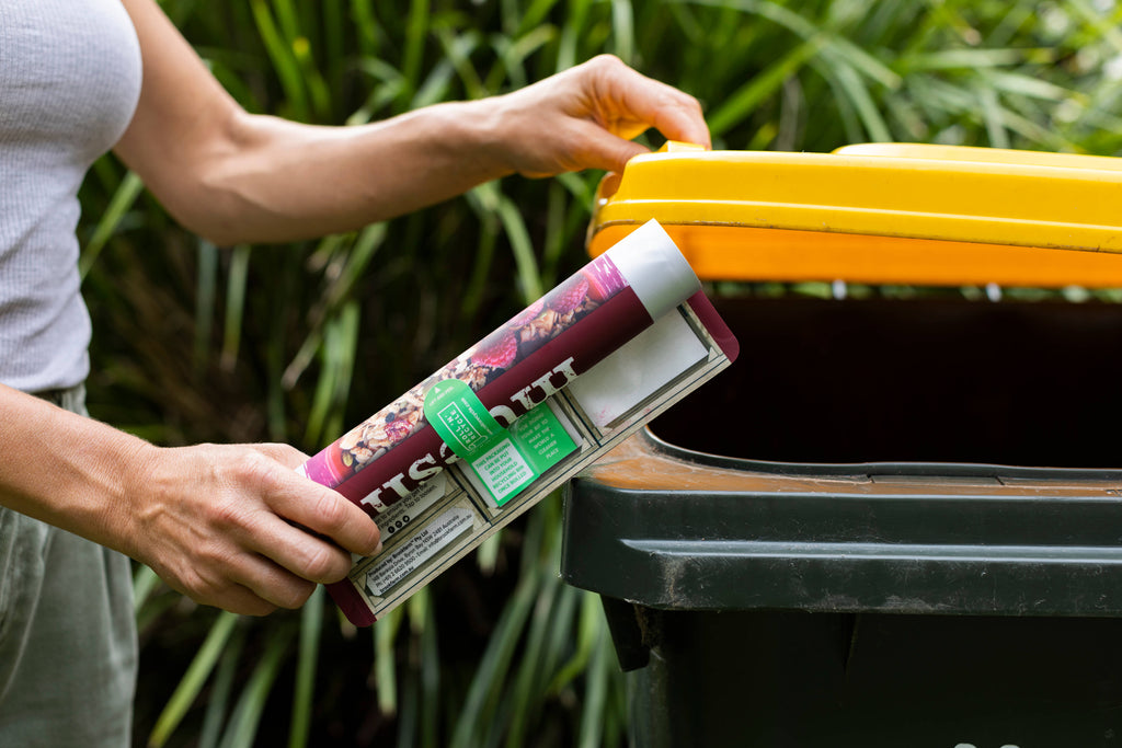 Brookfarm Roll 'N' Recycle goes straight in the recycling bin