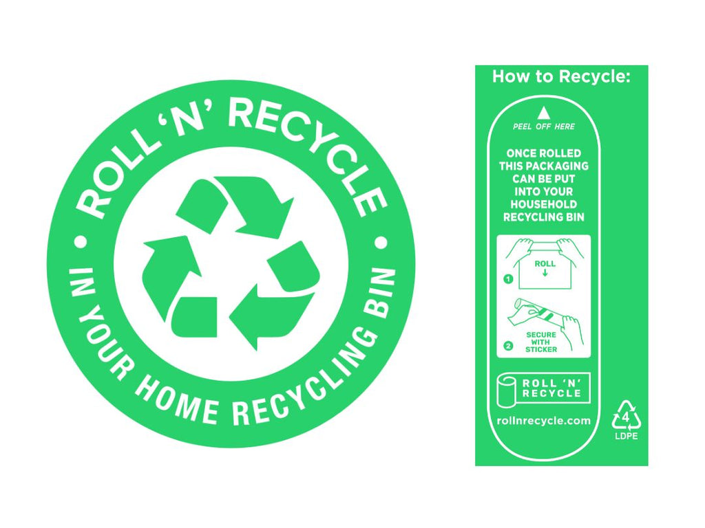 roll n recycle sticker